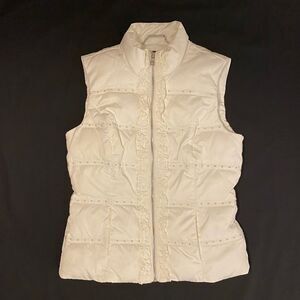 White House Black Market Puffer White Size small